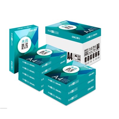 得力（deli）Z7503木尚 复印纸 A4-70g 500张/包 5包/箱 白色